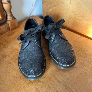 Dr. Martens 1461 Farrah Black Glitter Derby